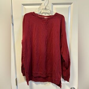 Little Bipsy  burgundy tunic sweatshirt